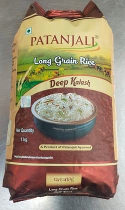 Patanjali long grain rice Deep kalash