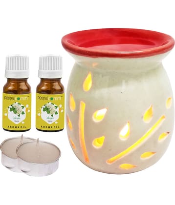 Peepalcomm Ceramic Aroma Oils & Diffusers Set - Pack of 5