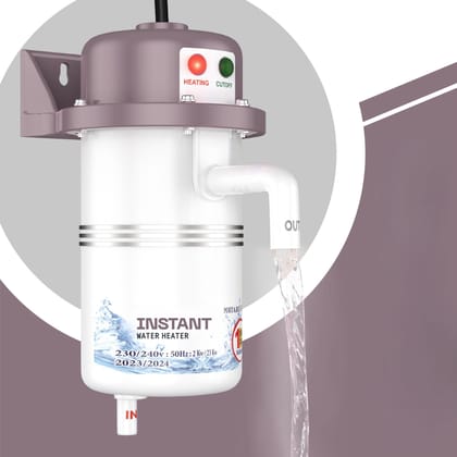 PADAR Instant Water Geyser 1L Portable Electric Water Heater | Hot Water in Just 6 Seconds Auto Cut Off | Durable ABS Plastic Body | for Home, Hotel, Kitchen(Multicolor) (1LTR-REG, Multicolor) PADAR Instant Water Geyser 1L Portable Electric Water Heater 