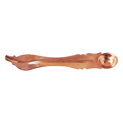 Copper Achmani Pot � Small Ritual Vessel for Pooja, Length : 4.5 Inch (ZMAS306 C)
