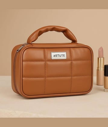 Astute Brown Makeup pouch