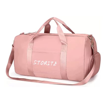 Storite - Nylon 46 CM Travel Duffle Bag - Pink