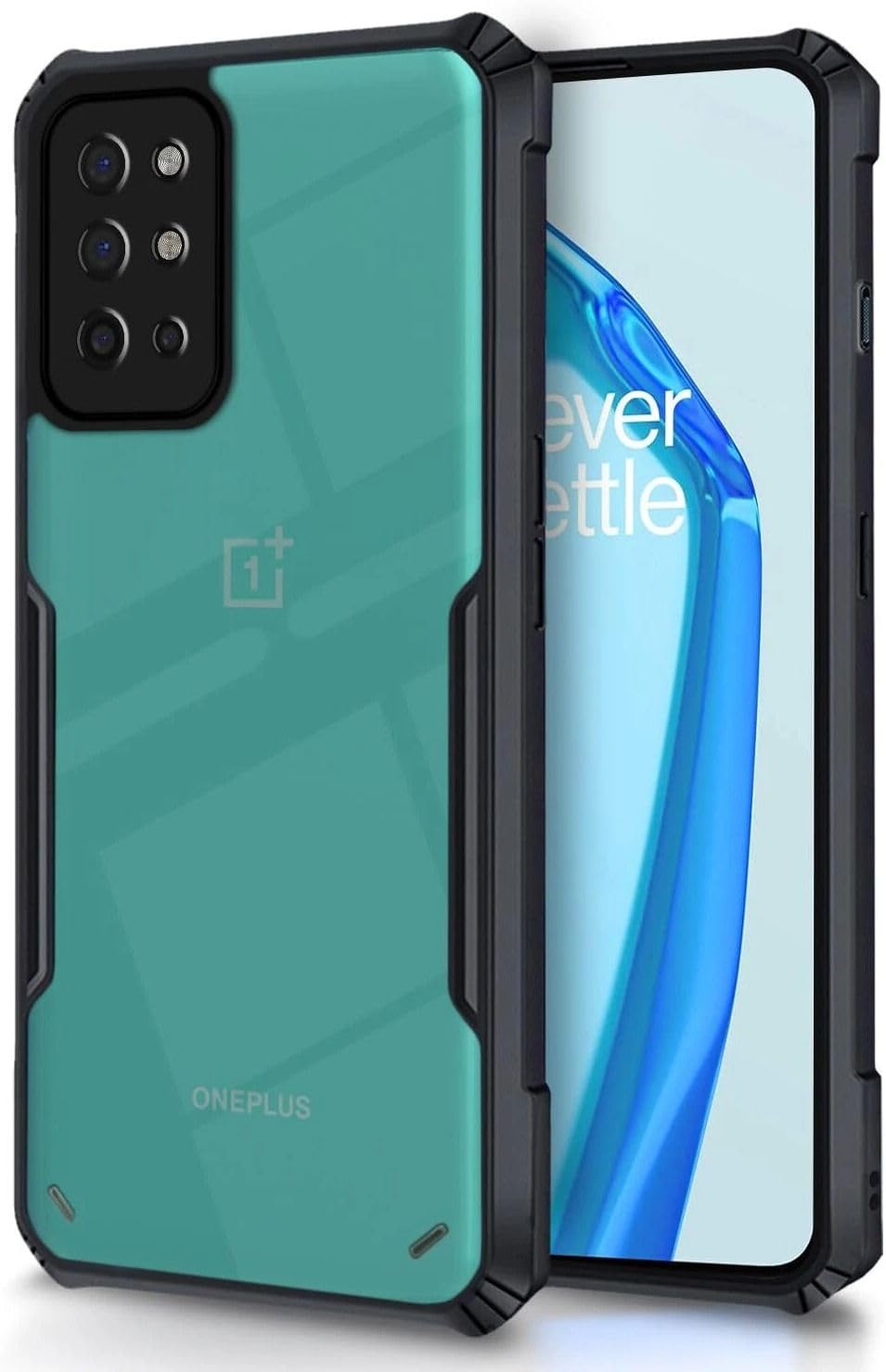 PLUGTECH Slim Shockproof Case | Matte Black Soft | Drop Protection | Precise Cutouts | Premium Mobile Cover for For OnePlus 8T