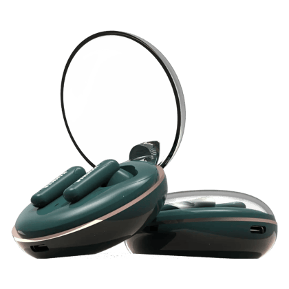 Hammer Airflow Plus TWS Earbuds with Bluetooth 5.1 and Smart Touch Control (Emerald Green)