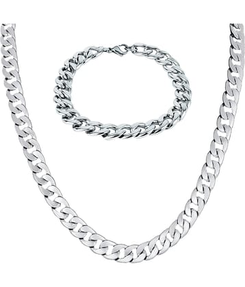 FASHION FRILL - Silver Plated Chain ( Pack of 2 )