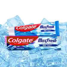 Colgate Maxfresh Toothpaste Blue Gel Paste With Menthol For Super Fresh Breath Peppermint Ice 80g