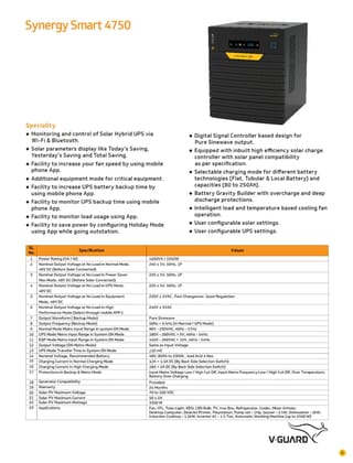 V-Guard Synergy Smart 4750 Solar Hybrid UPS | Pure Sinewave Output & Wi-Fi Control | Power Backup V-Guard Synergy Smart 4750 Solar Hybrid UPS | Pure Sinewave Output & Wi-Fi Control | Power Backup