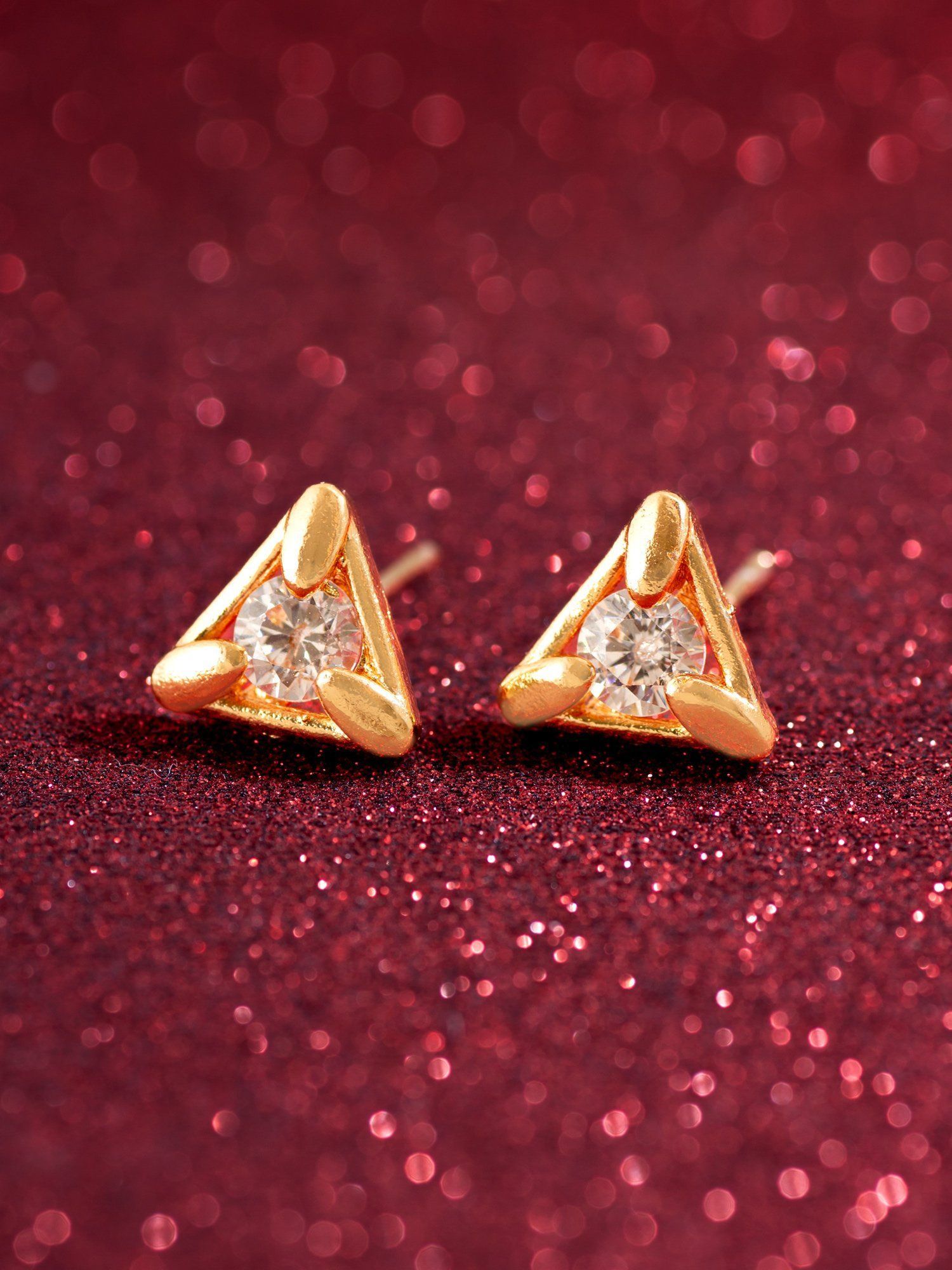 Morison Golden Moon and Star Stud Earrings Celestial Charm