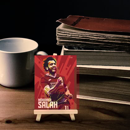 Salah Wood Print With Easel Stand