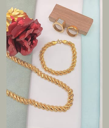 shankhraj mall Gold Plated Chains Combo ( Set of 1 )