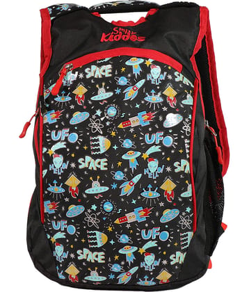 Smily Kiddos 10 Ltrs Black School Bag for Boys & Girls