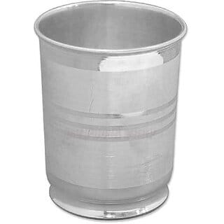 Astro-D 999 Pure Silver Glass 2.5 inches 35 gm, (Silver, Silver)