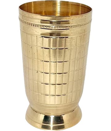 A & H ENTERPRISES - Daily Use Brass Glasses 250 ml ( Pack of 1 )