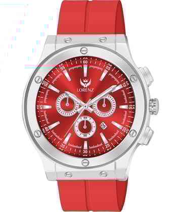 Lorenz Red Silicon Analog Men's Watch
