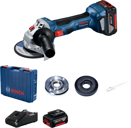 Bosch GWS 180-LI Professional Cordless Small Angle Grinder Kit - 06019H90F0 Bosch GWS 180-LI Professional Cordless Small Angle Grinder Kit - 06019H90F0