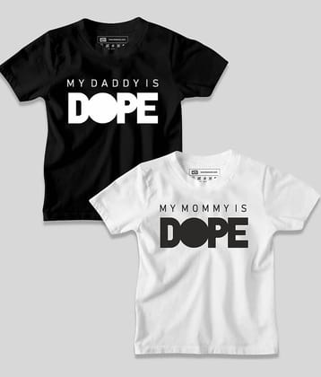 Be Awara Pack of 2 Boys Cotton T-Shirt ( Black )