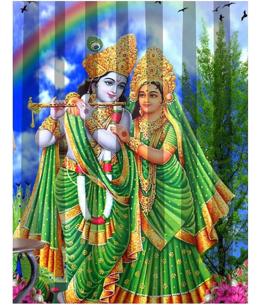 Dream Decor - Multicolor Pack of 1 Silk Window Curtain (2.5 ft X 5 ft)