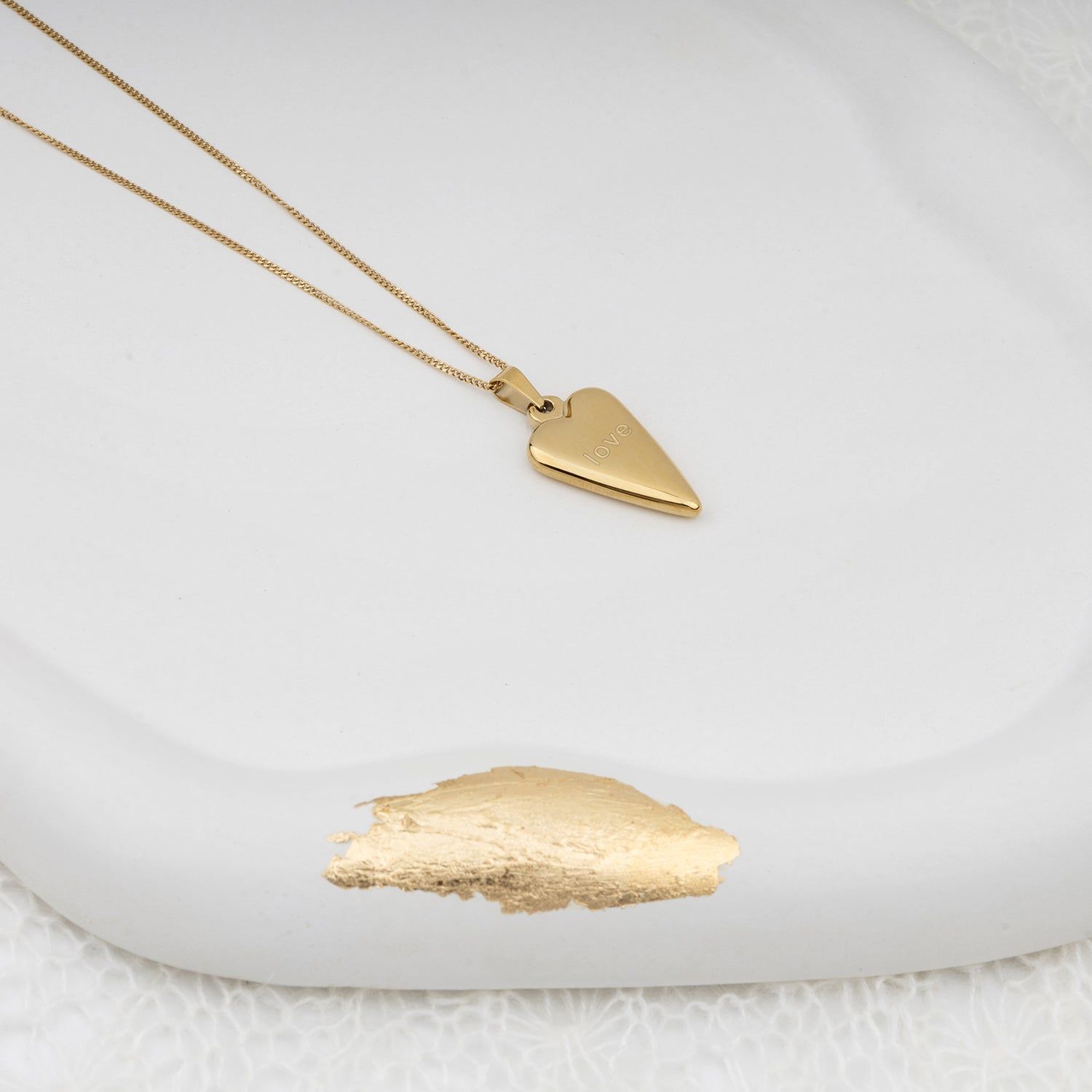 Carved Love Necklace
