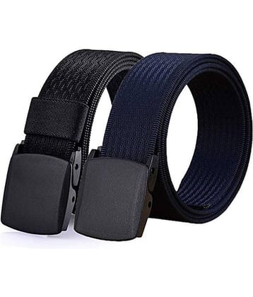 Edifier - Multicolor Nylon Men's Casual Belt ( Pack of 2 )