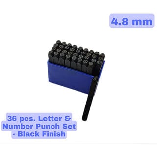 Scorpion Number Punch Set 3/16 - (4.8 mm) Hardened Steel/Metal Die Jewelers with Case