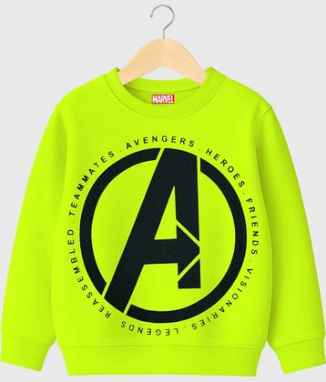 Kuchipoo Pack of 1 Boys Fleece Sweatshirt ( Neon Green )