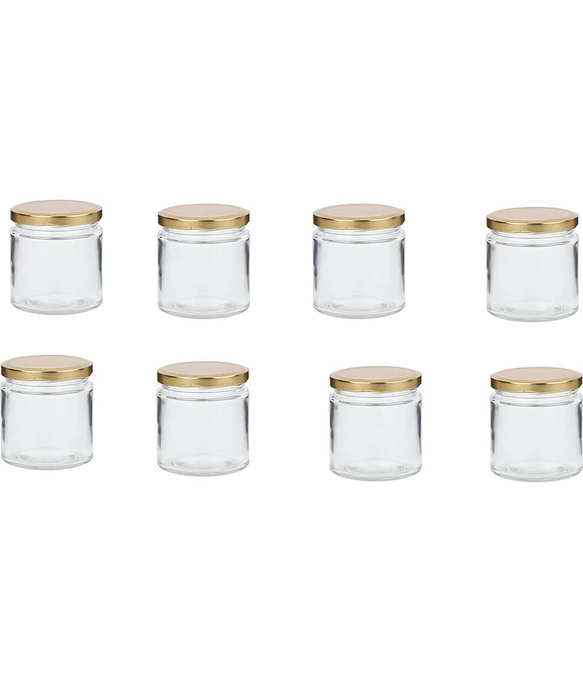 AFAST Airtight Storage  Glass Food Container Set of 8 100 mL