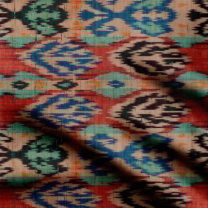 Pixelated Essence Print Fabric-Cotton