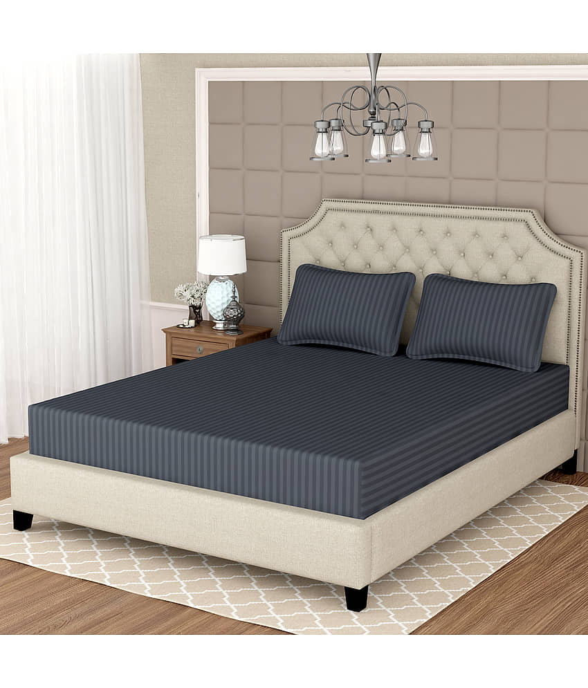 Apala Microfiber Double Bedsheet ( Grey )