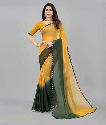 Aika Chiffon Solid Regular Saree With Unstitched Blouse Piece ( Red )
