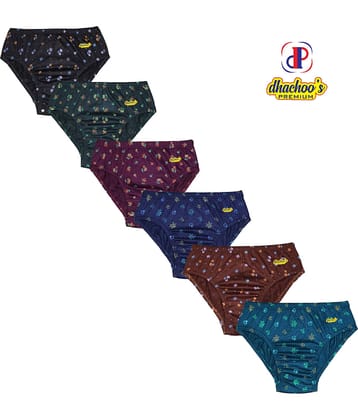 dhachoo's premium Cotton Briefs ( Multi Color , Pack of 6 )