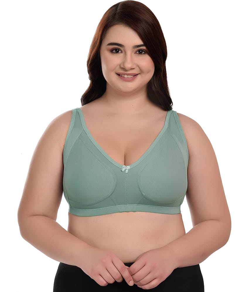 Elina Pack of 1 Cotton Non Padded Everyday Bra For Women ( Light Blue )