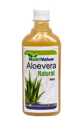NutriValue Aloera Natural Aloe Vera Juice (500ml) | Immune Support & Detox Tonic | Daily Wellness