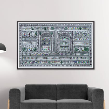 Saura Tribal Artwork with Pattachitra Saura Tribal Artwork with Pattachitra