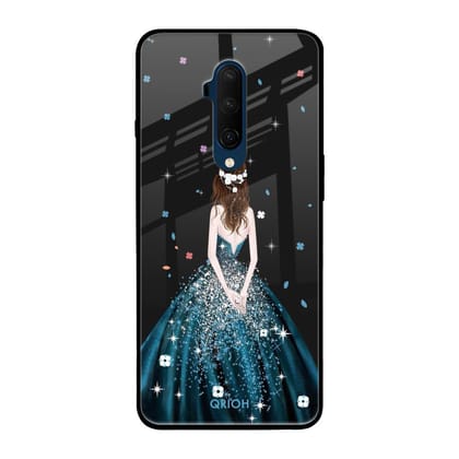 Queen Of Fashion Glass Case for OnePlus 7T Pro