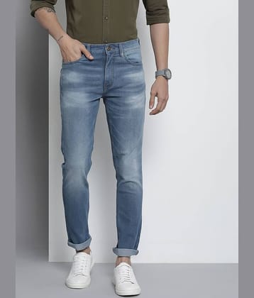 The Indian Garage Co Men Blue Jean Light Fade Stretchable Jeans