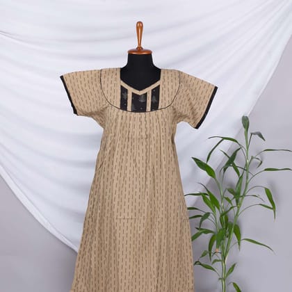 Nstyle Cotton Nighty Pleated (Size XL)