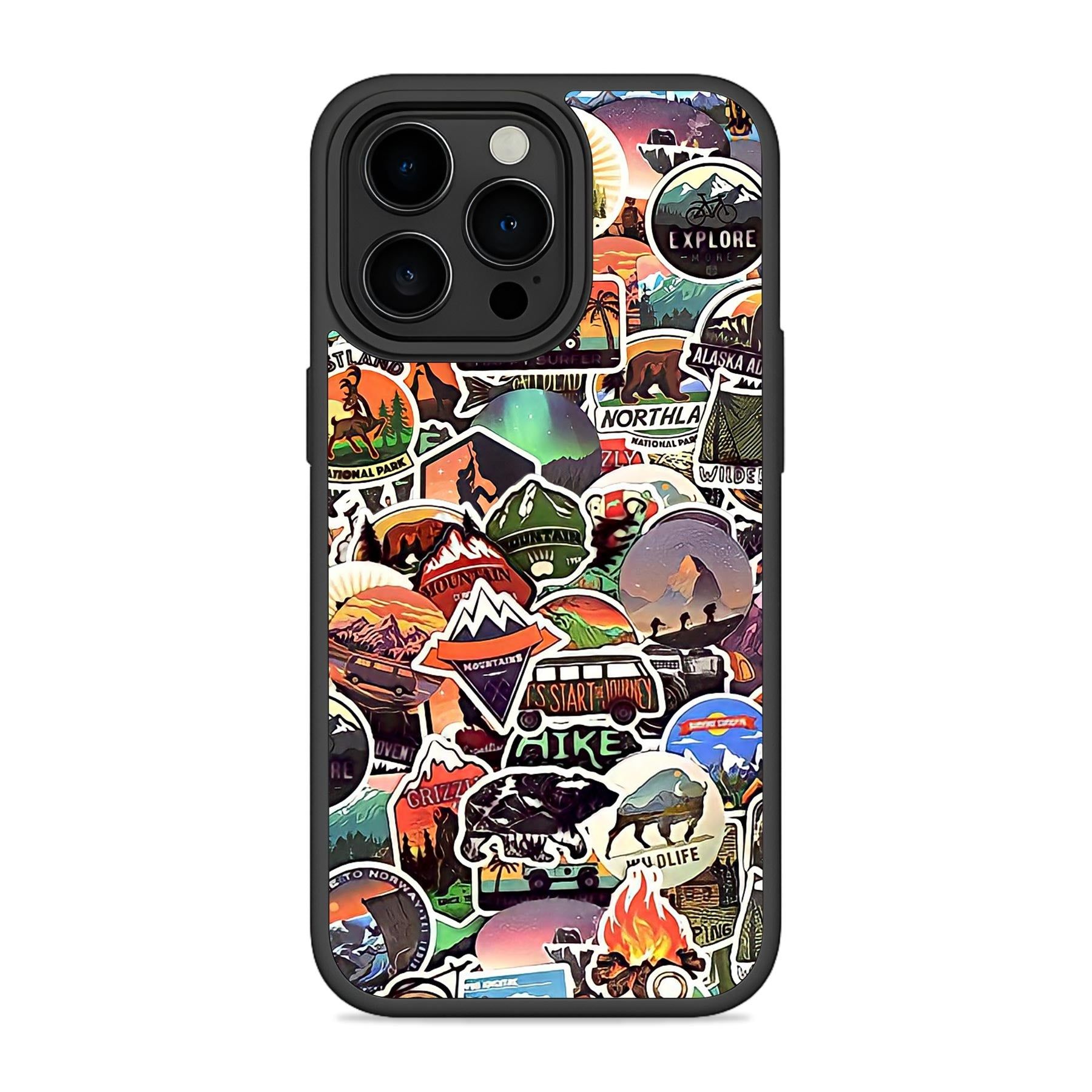 Wanderlust Stickers Mobile Bumper Cover