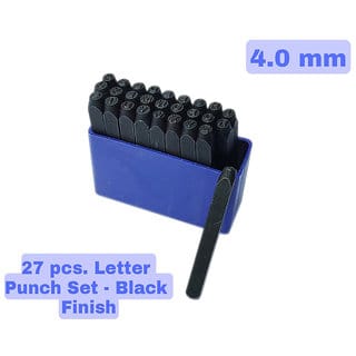 Scorpion Hardened Steel Alphabet Punch Set, 5/32 Inches-4 mm (Carbon Steel)