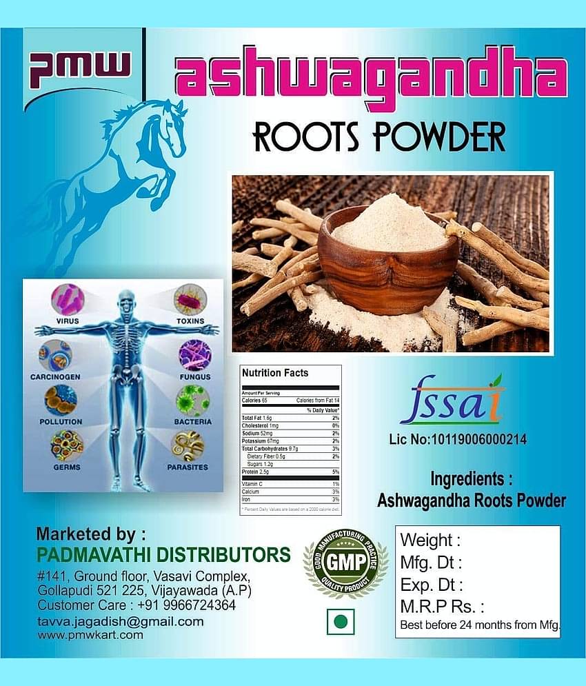 Grade A - Natural Aswagandha Root Powder - 100 Percent Satisfaction - 100g - Loose Packed
