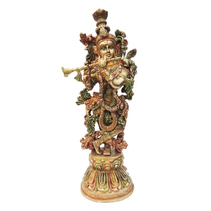 Brass Showpiece Krishna Statue (BSMAS1015 E)
