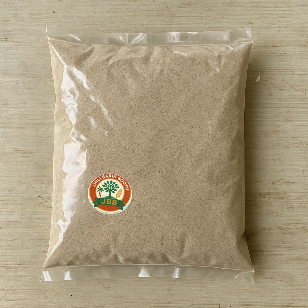 Jhili Barik Booth's kuttu flour (buckwheat flour)