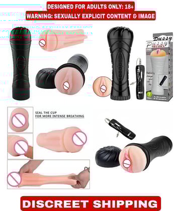 Crazynyt-Remote Flashlight Soft silicon Real Fun Male Masturbator Sex Toy For Males