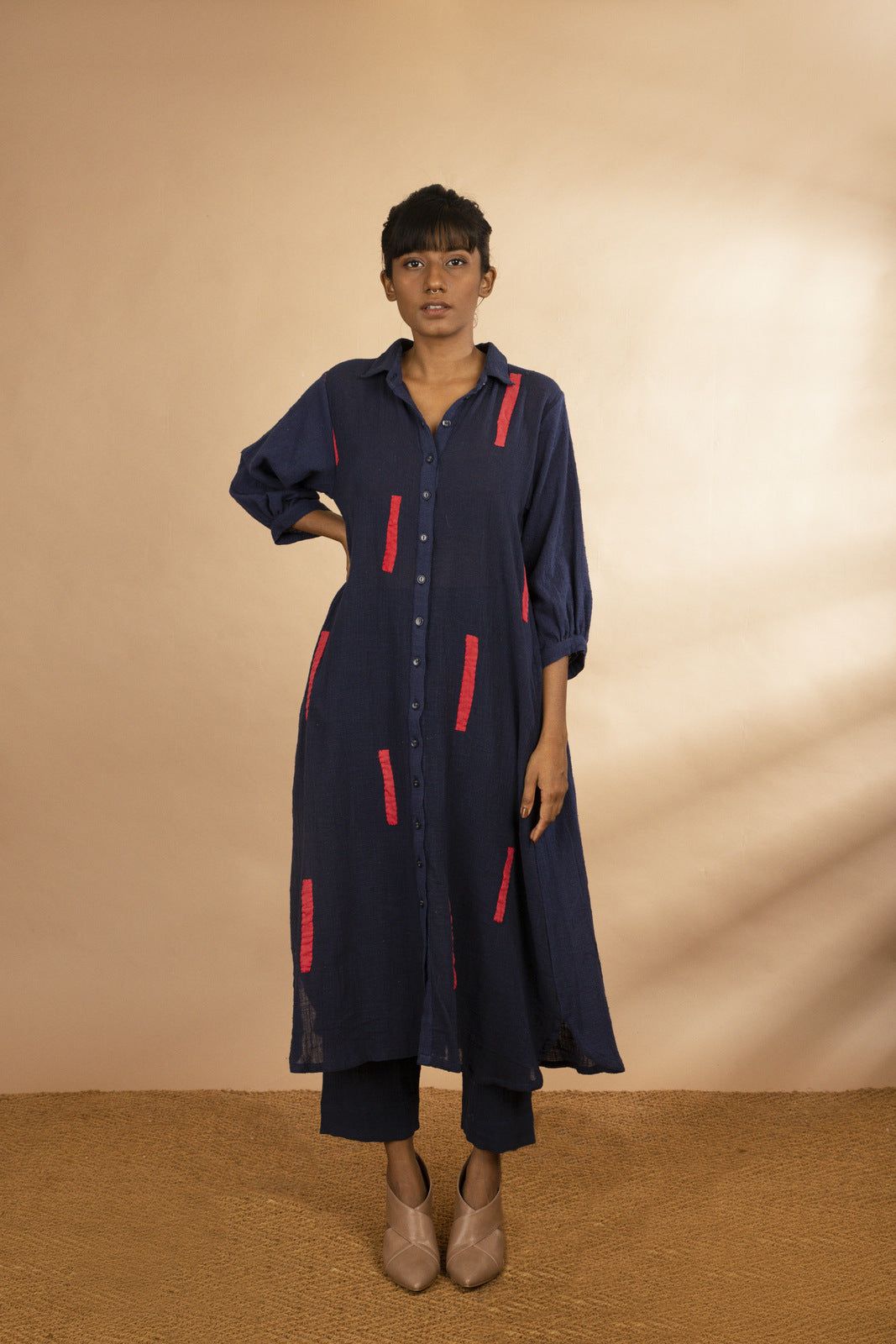 'Pankti' Button Down Tunic-S