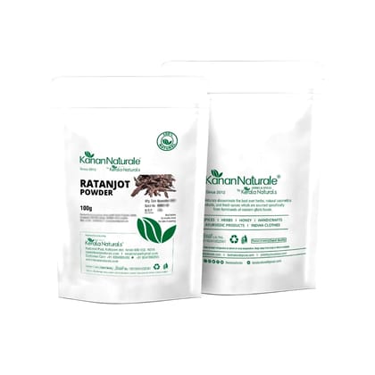 100% Pure Ratanjot (Alkanna tinctoria) Powder 100 gm  by Kerala Naturals