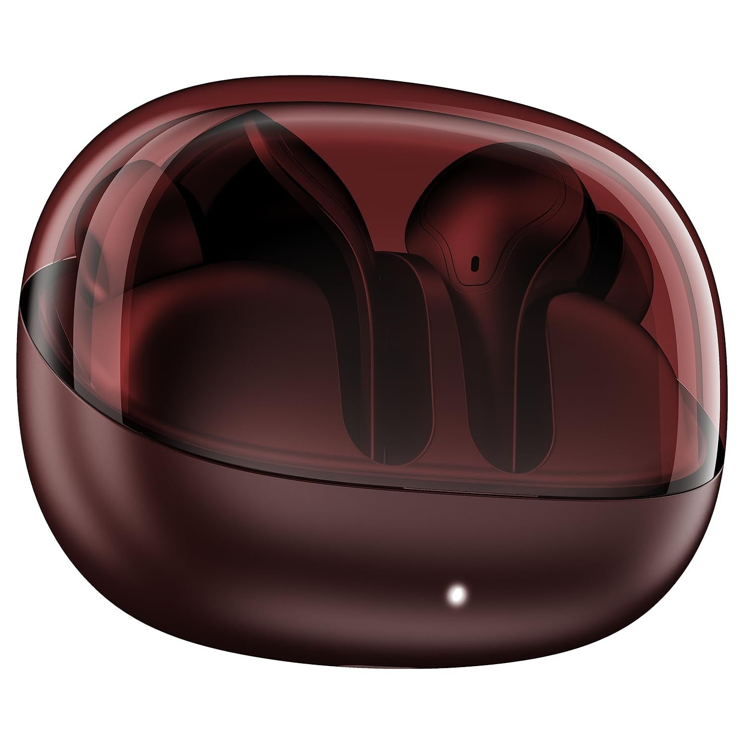 boAt Airdopes Plus 311, Glass Design, ENx Tech, Fast Charge, 50 Hrs Battery, Stream Ad Free Music via App Support Bluetooth Earbuds, TWS Ear Buds Wireless Earphones with mic (Crimson Red) boAt Airdopes Plus 311, Glass Design, ENx Tech, Fast Charge, 50 Hr