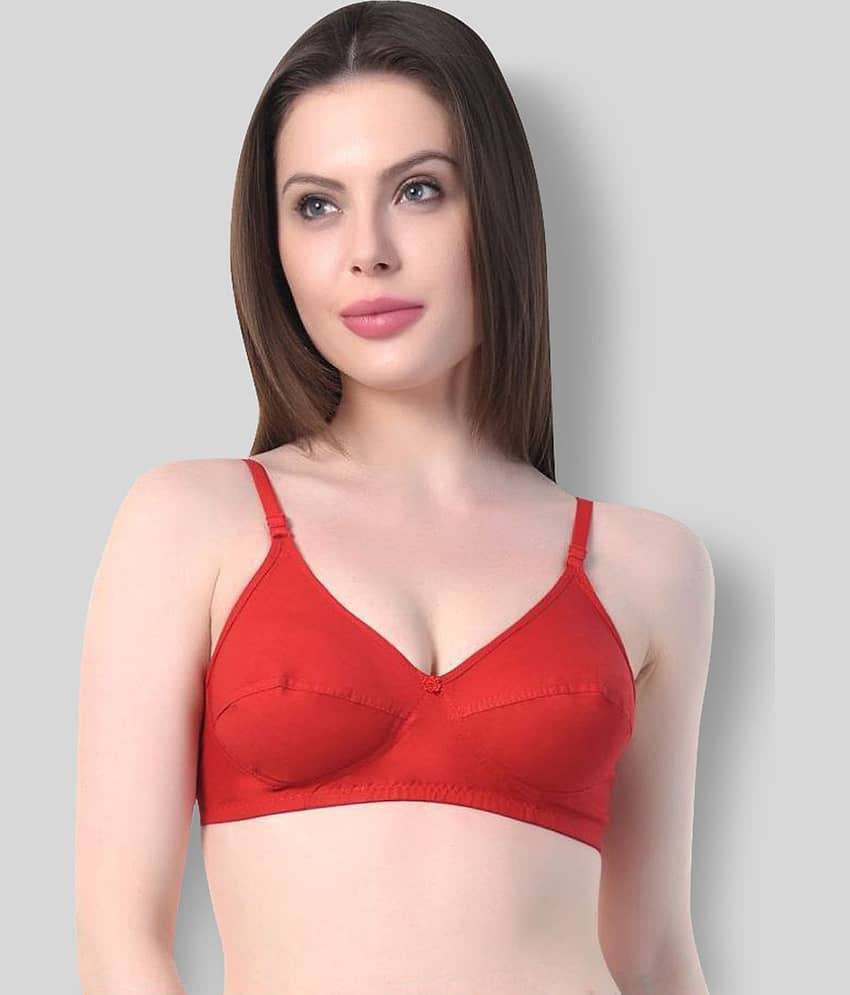 SK Dreams Pack of 6 Cotton Non Padded Women's T-Shirt Bra ( Multi Color )