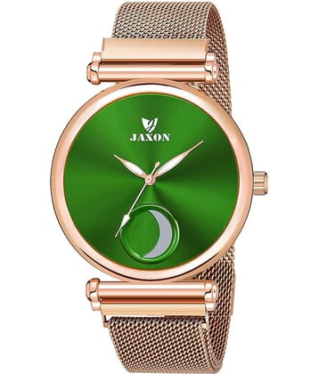 JAXON Stainless Steel Round Womens Watch