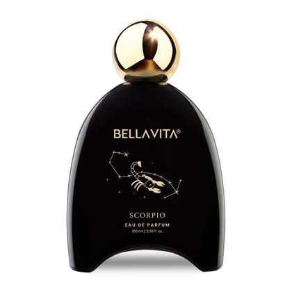 BELLAVITA Zodiac Collection Scorpio | Long Lasting Perfume for Man and Woman | EDP 100ml | Orange and Cedarwood | Spicy, Woody, Citrus Premium Unisex Fragrance for Men and Women BELLAVITA Zodiac Collection Scorpio | Long Lasting Perfume for Man and Woman