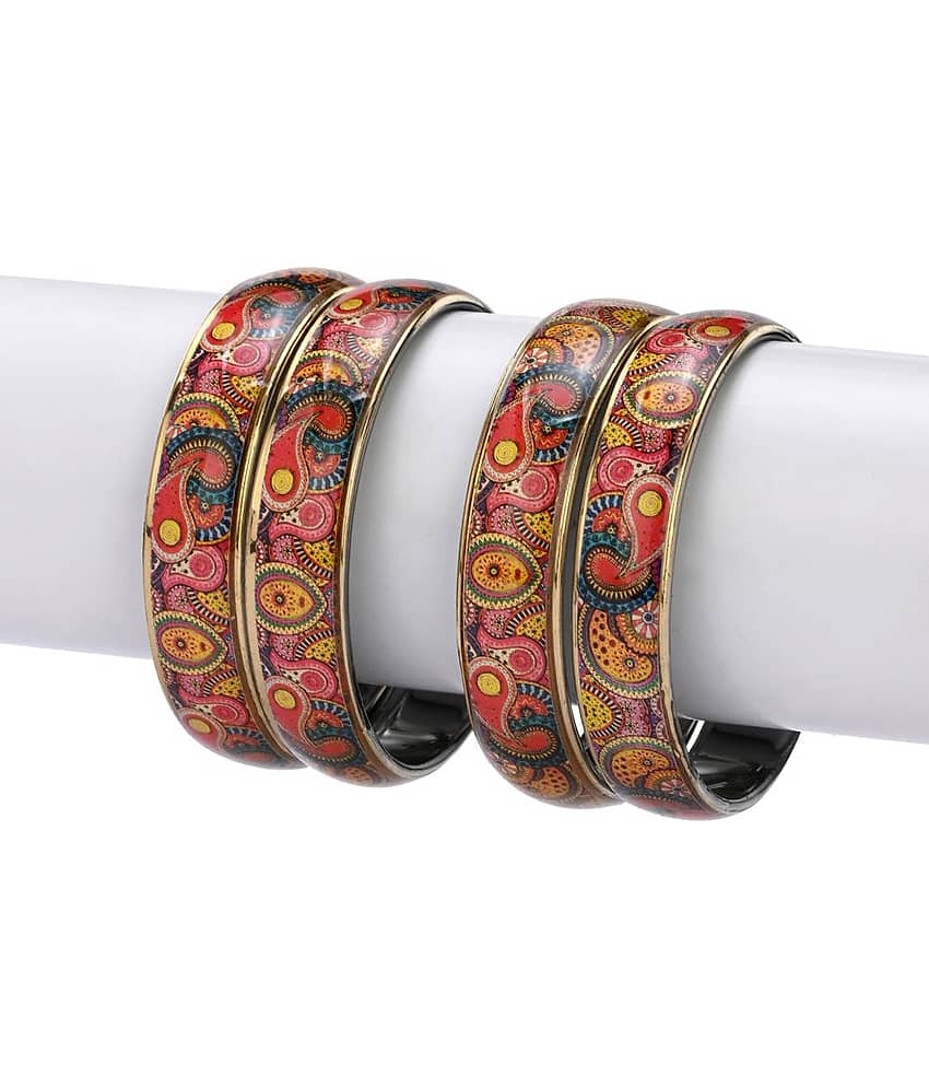 AFAST Multicolor Kada Set ( Pack of 4 )