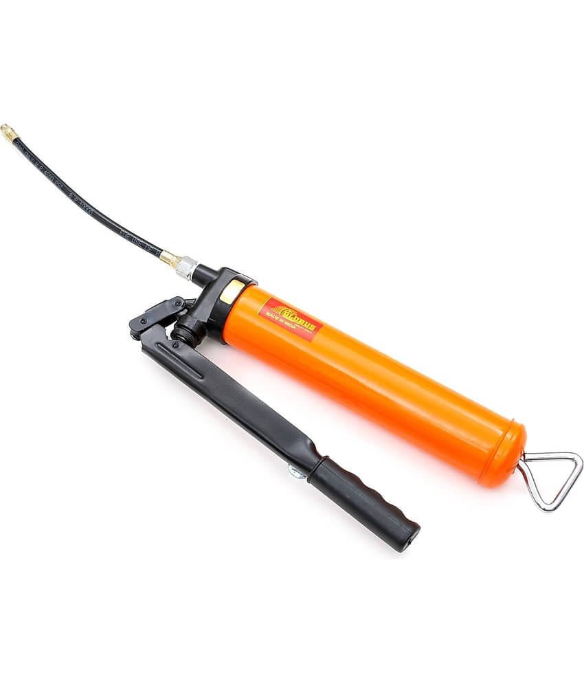 GLOBUS STEEL HEAVY DUTY GREASE GUN 15 OZ WITH FLEXIBLE SPOUT